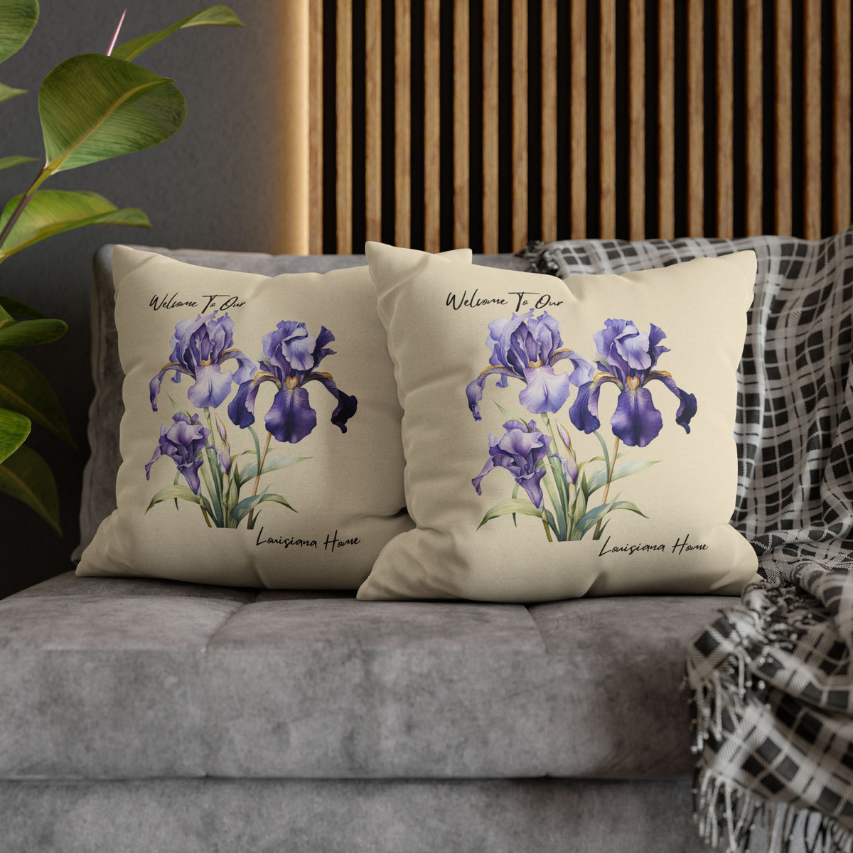 Spun Polyester Square Pillowcase